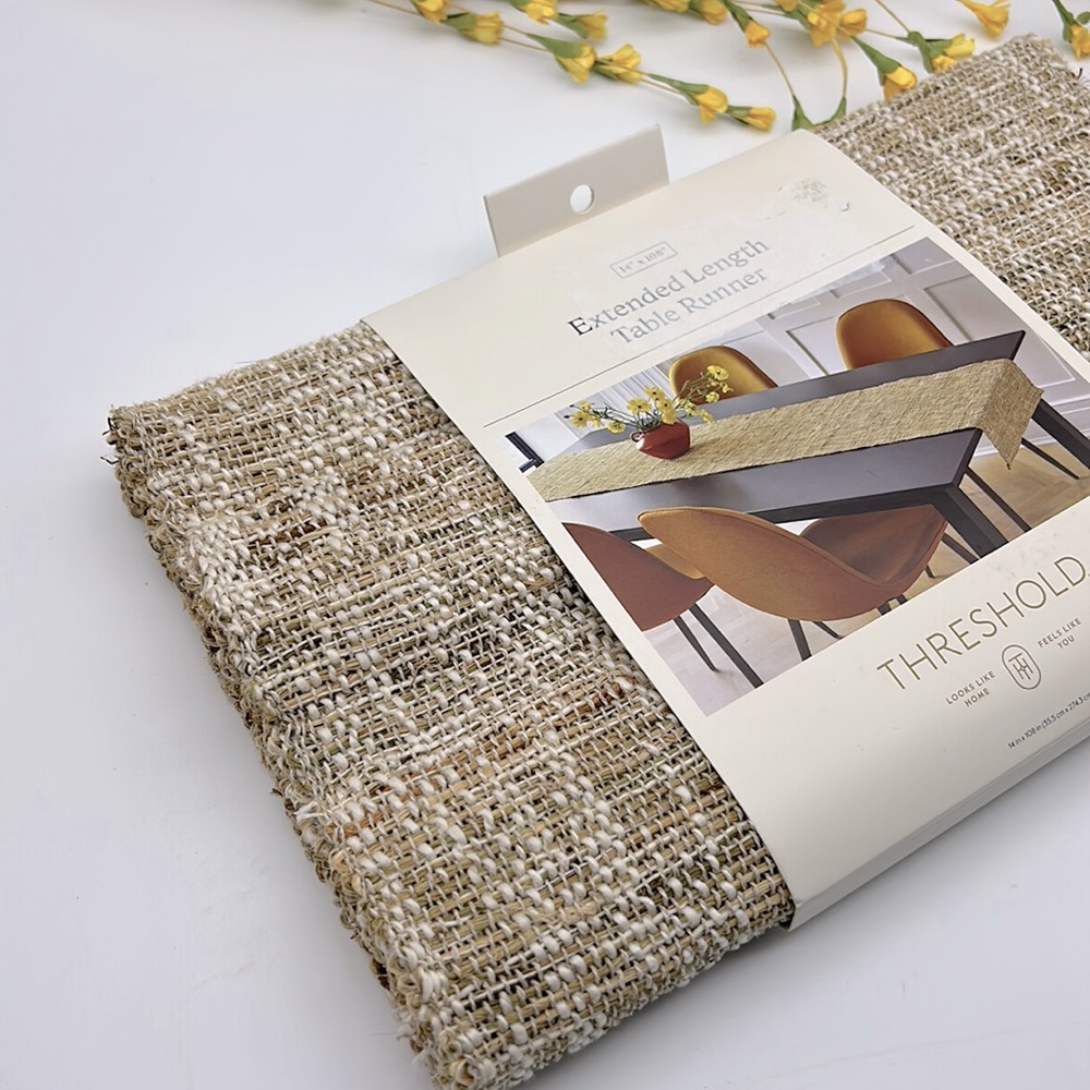 Threshold Natural Tan Textured Table Runner - Picture 4 of 6